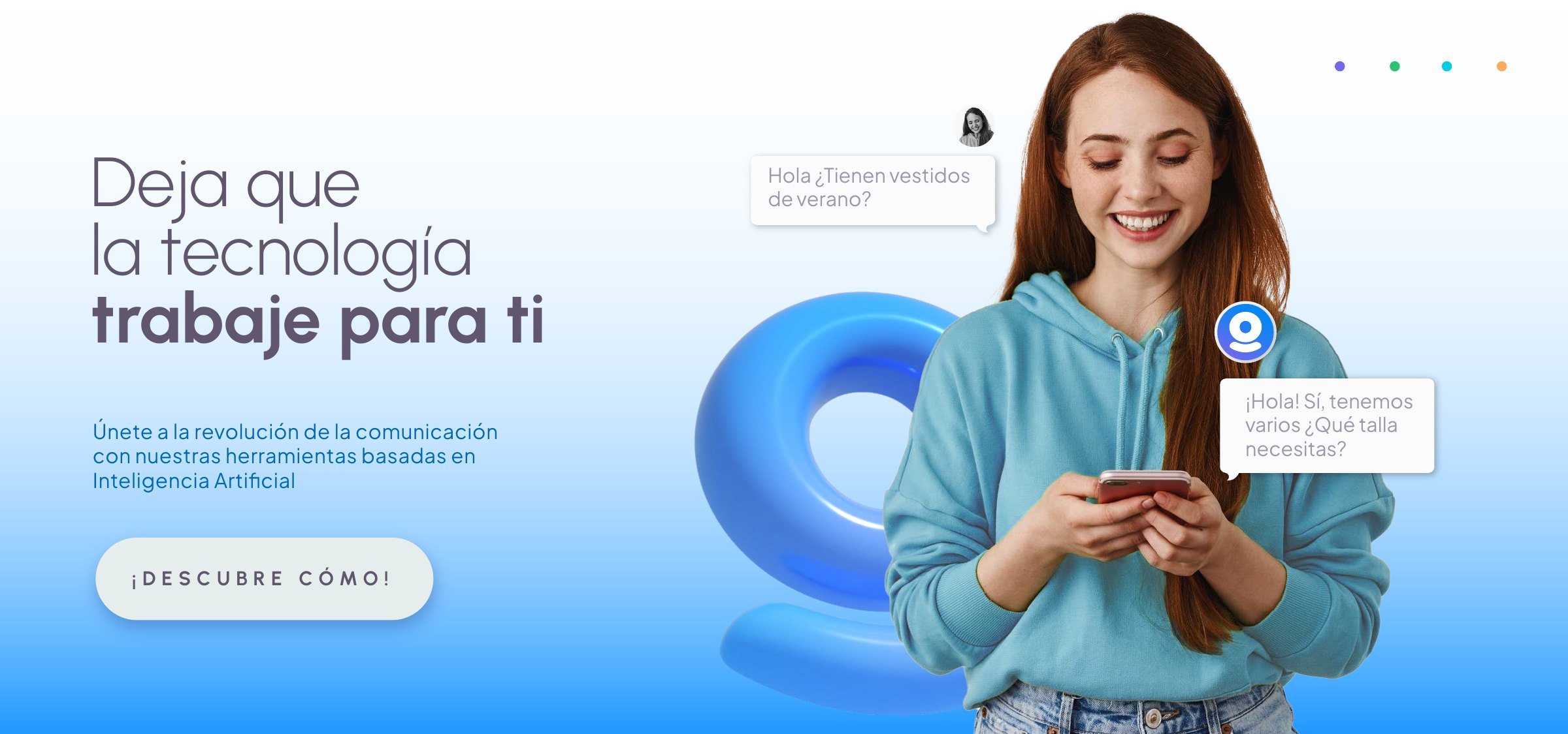 Deja que la tecnología trabaje para ti. Conversación sobre vestidos de verano.